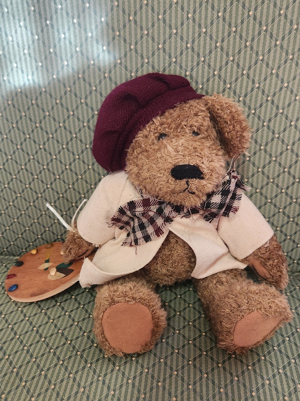 1999 Vintage Boys Bear Madeline Willoughby Plush Brown Artist Teddy